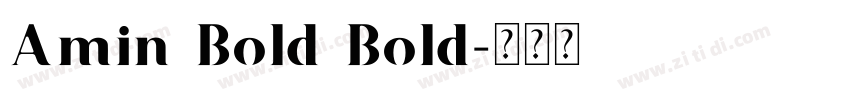 Amin Bold Bold字体转换